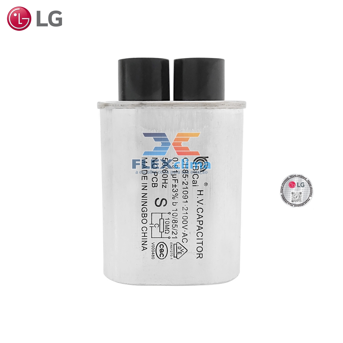 Appli Parts Motor Start Capacitor 485-533 MFD (microfarads) UF 110-125 VAC Universal Fit For Electric Motor Applications 1-3/4 In Wide 3-3/8 In - Foto 9