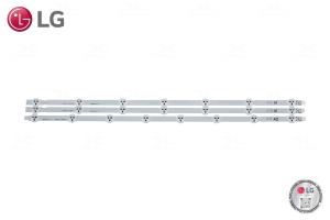 KIT BARRAS LED TV C/ 2BARRAS 7 LEDS + 1 BARRAS 8 LEDS