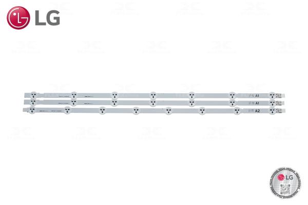 KIT BARRAS LED TV C/ 2BARRAS 7 LEDS + 1 BARRAS 8 LEDS