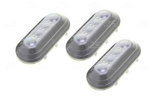 KIT 3 BATEDORES CESTO C/ SUPORTE (PLASTICO/INOX)