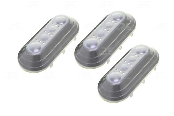 KIT 3 BATEDORES CESTO C/ SUPORTE (PLASTICO/INOX)