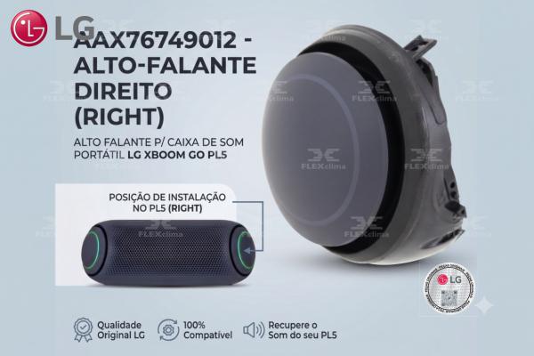 ALTO FALANTE P/ CAIXA DE SOM PORTÁTIL LG XBOOM GO PL5 (RIGHT)