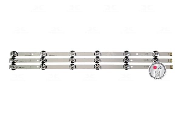 KIT BARRAS LED TV C/ 3 BARRAS 6 LEDS