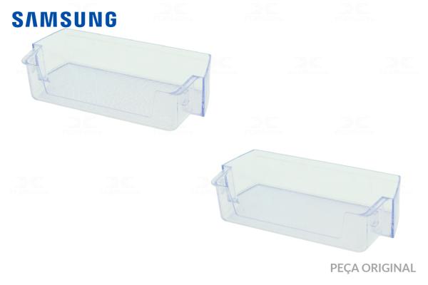 KIT 2 PÇS - PRATELEIRA CENTRAL PEQUENA REFRIGERADOR  (28 x 12 x 6,5 cm)