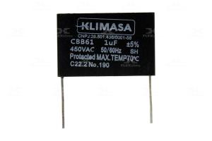 CAPACITOR CBB61 PLACA 1.0uF/450V (SOLDÁVEL)